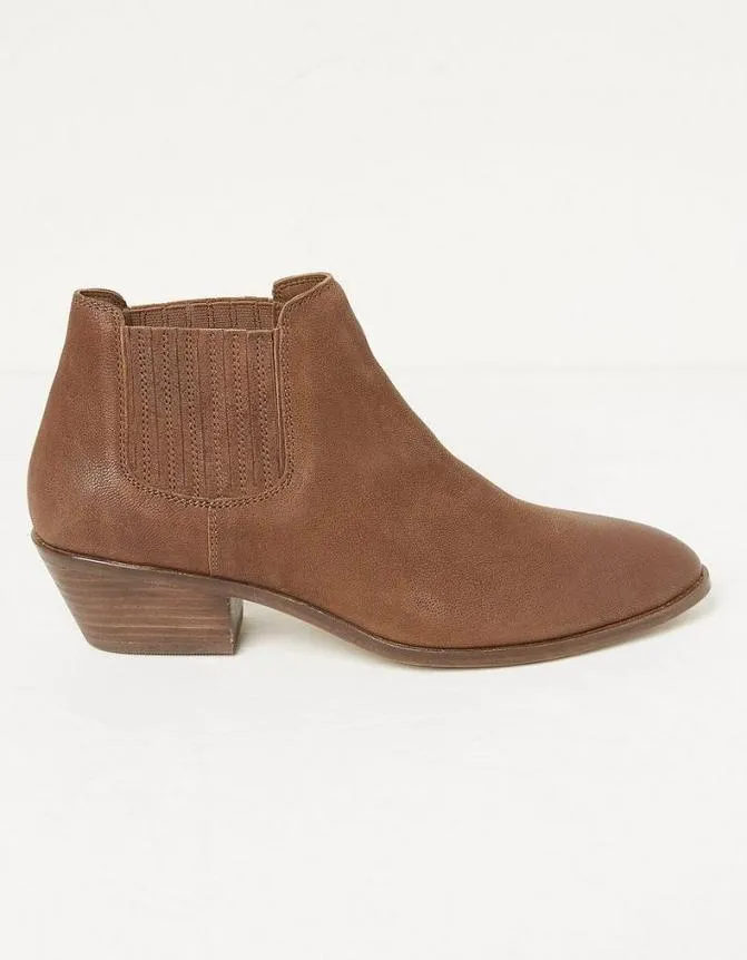 Fatface Boots Ava Western Ankle Boot Tan 8211 Women