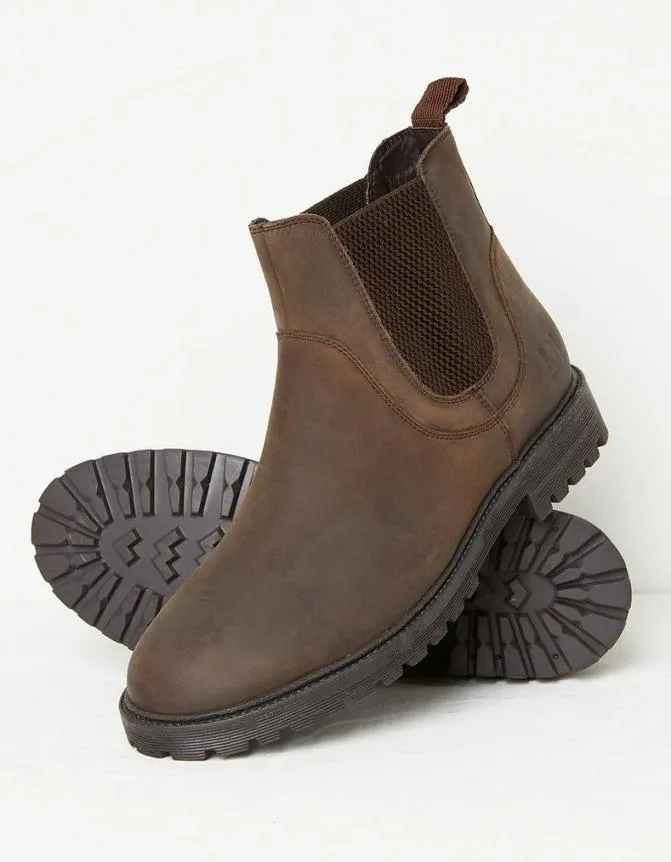 Fatface Boots Ethan Chelsea Ankle Boot Chocolate Brown 8211 Men