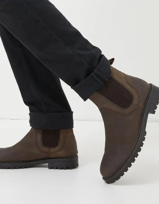 Fatface Boots Ethan Chelsea Ankle Boot Chocolate Brown 8211 Men