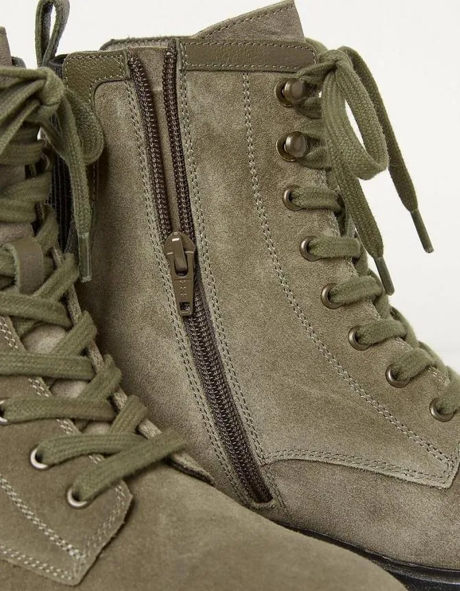 Fatface Boots Margot Suede Ankle Hiker Boot Khaki Green 8211 Women