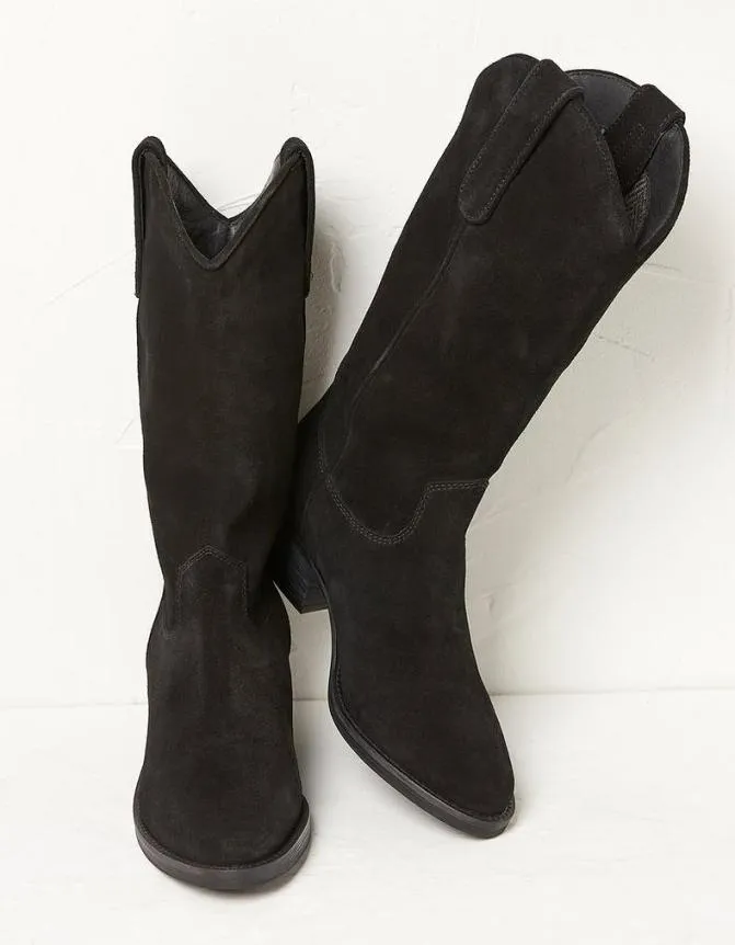 Fatface Boots Sierra Western Mid Length Boot Black 8211 Women