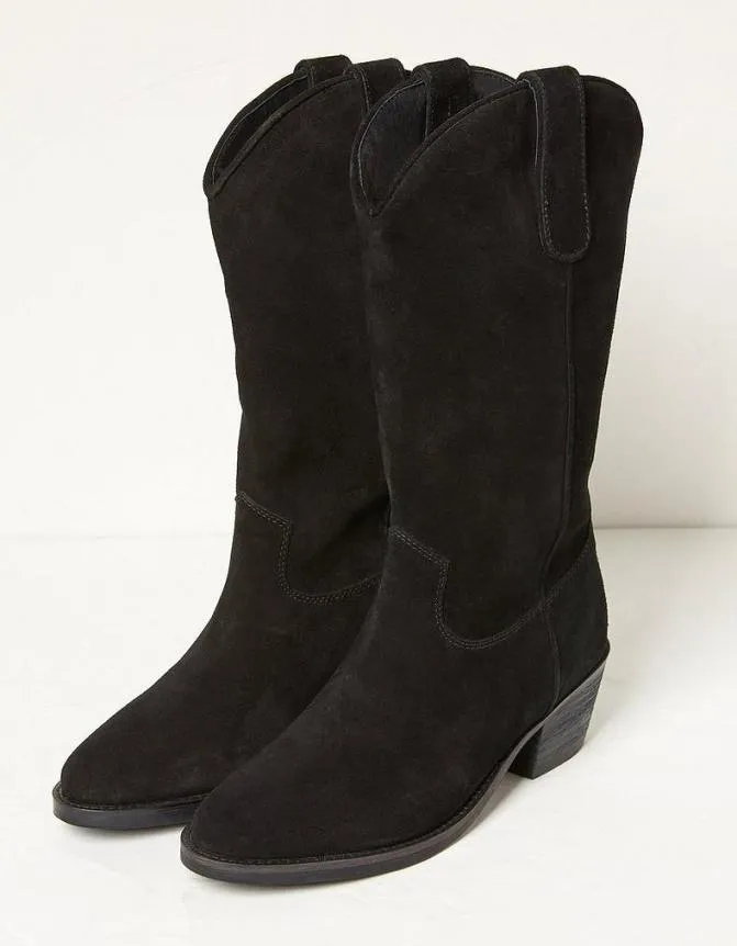 Fatface Boots Sierra Western Mid Length Boot Black 8211 Women