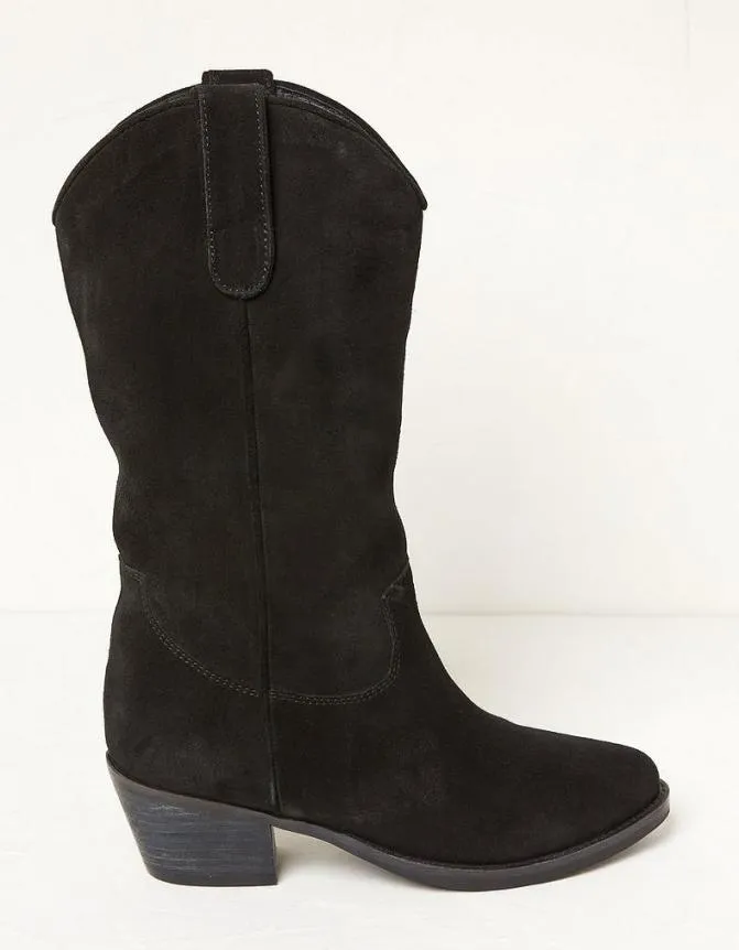 Fatface Boots Sierra Western Mid Length Boot Black 8211 Women