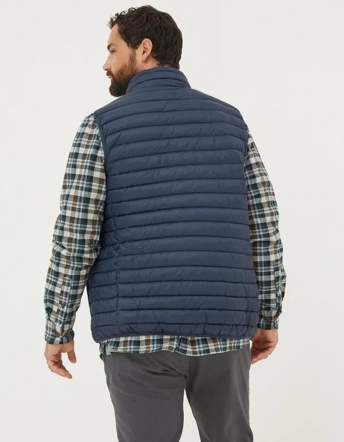 Fatface Coats and Jackets Dartmouth Gilet Navy 8211 Men