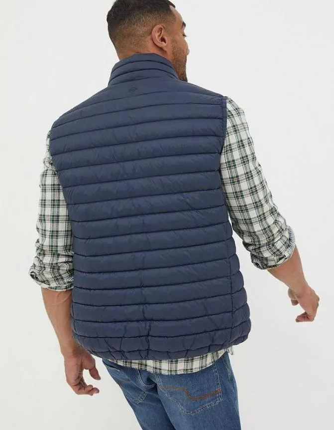 Fatface Coats and Jackets Dartmouth Gilet Navy 8211 Men