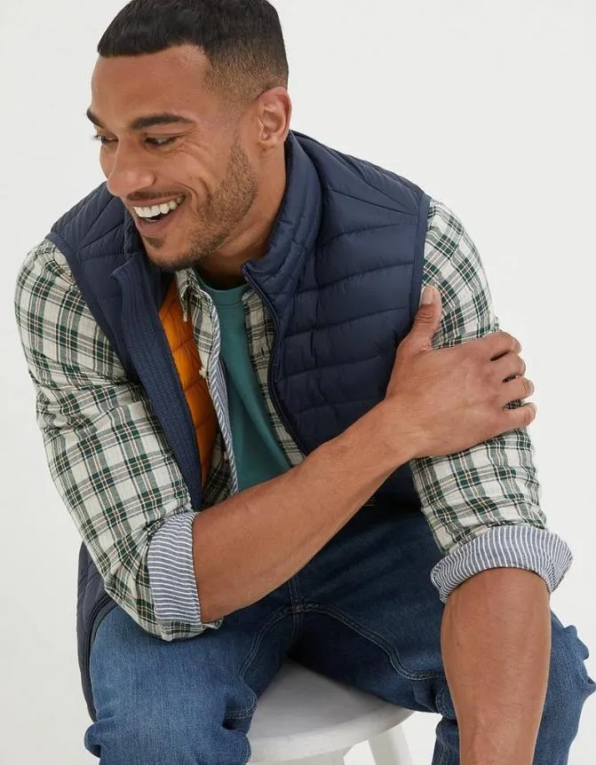 Fatface Coats and Jackets Dartmouth Gilet Navy 8211 Men