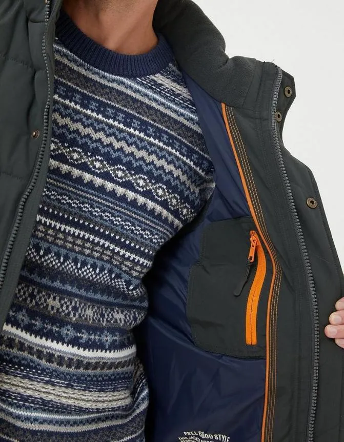 Fatface Coats and Jackets Launton Puffer Gilet Dark Green 8211 Men