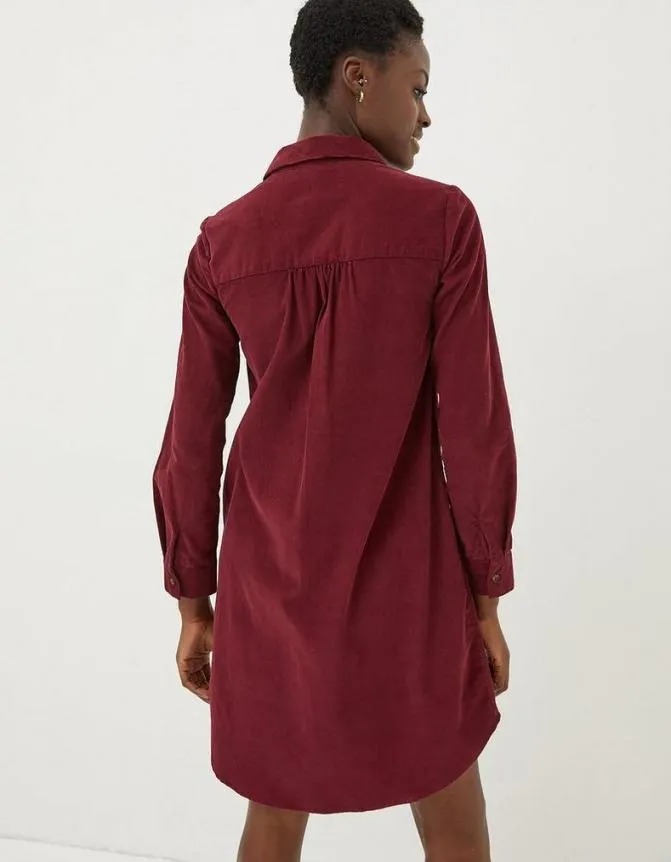 Fatface Dresses Chester Cord Dress Dark Red 8211 Women