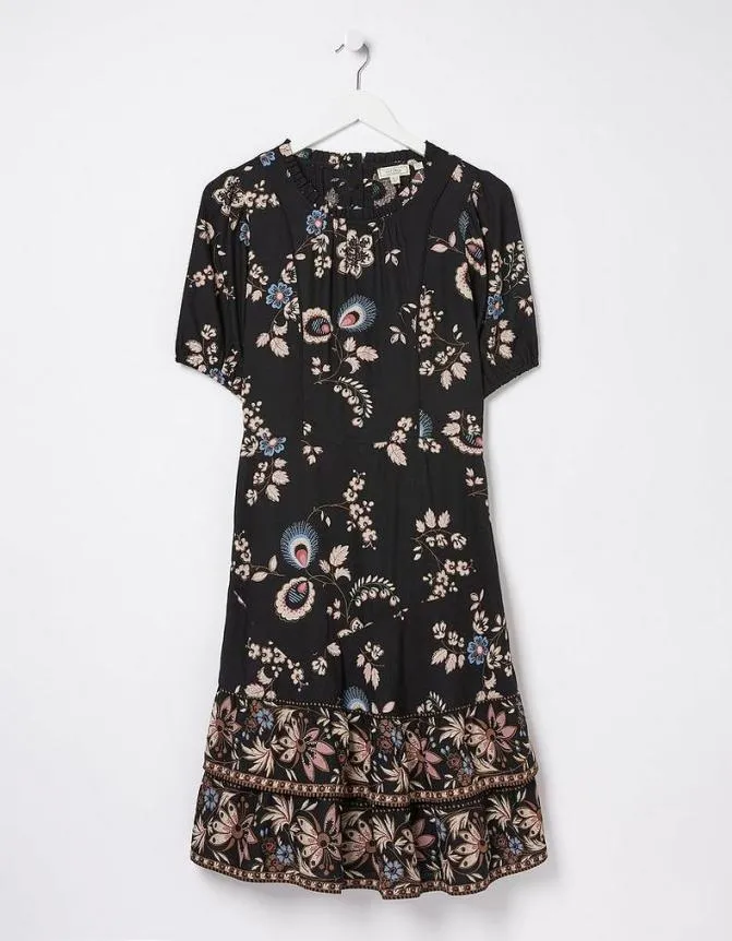 Fatface Dresses Shaney Fall Floral Dress Black 8211 Women