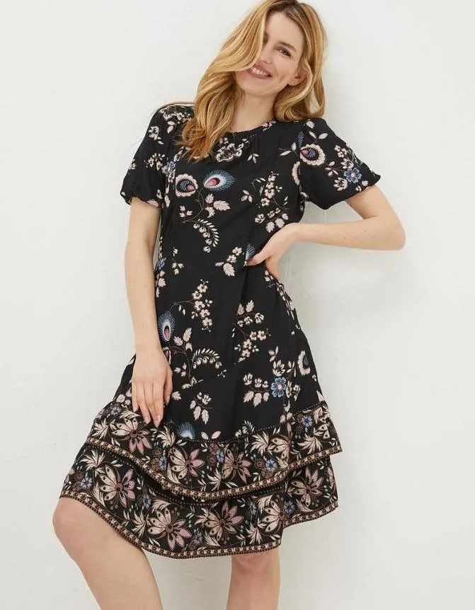 Fatface Dresses Shaney Fall Floral Dress Black 8211 Women