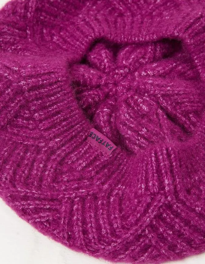 Fatface Hats Plain Beret Pink 8211 Women