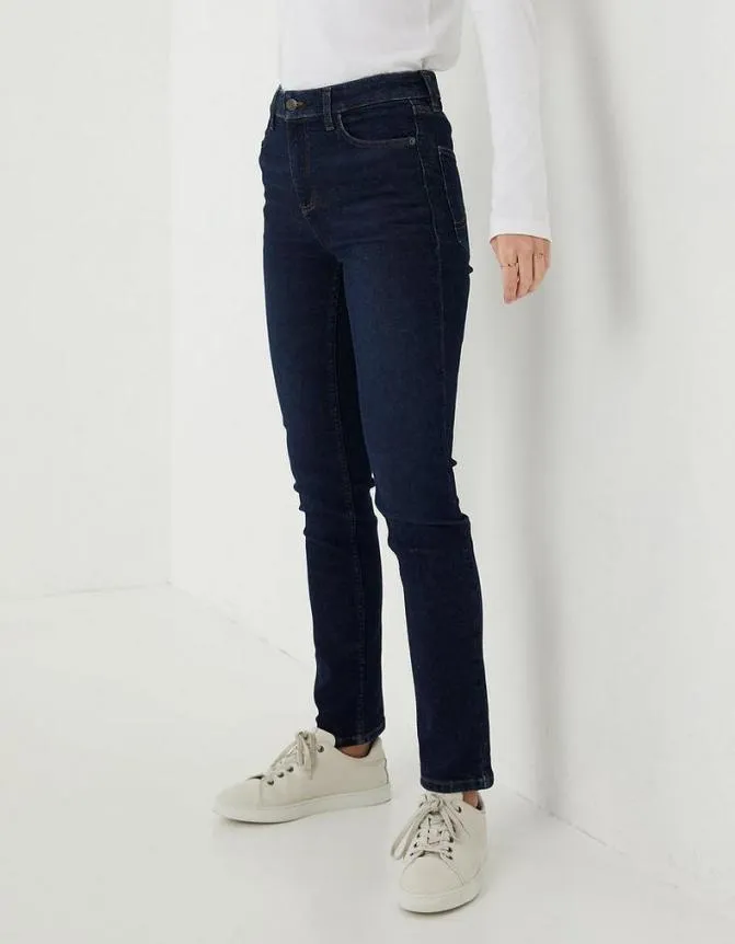 Fatface Jeans and Dungarees Sway Slim Leg Comfort Stretch Jeans Dark Blue 8211 Women