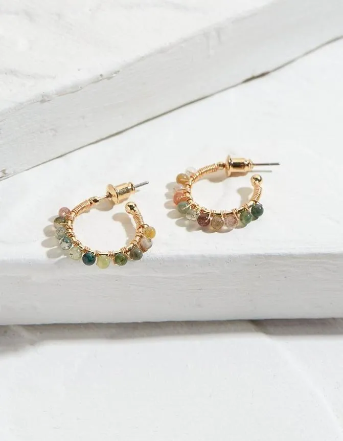 Fatface Jewellery Beaded Hoop Multi 8211 Women