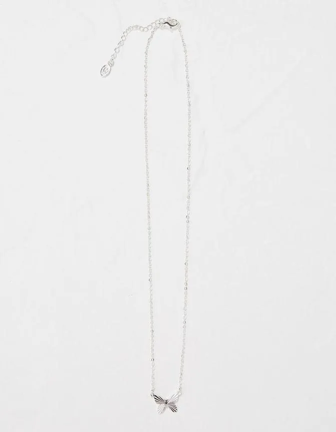 Fatface Jewellery Butterfly Necklace Silver 8211 Women