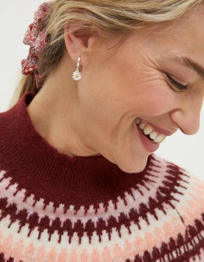 Fatface Jewellery Daisy Drop Earrings Silver 8211 Women