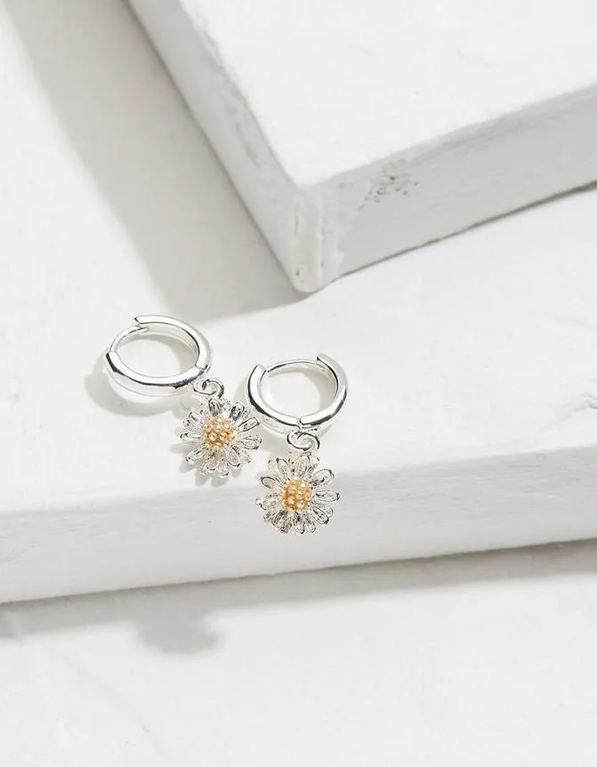 Fatface Jewellery Daisy Drop Earrings Silver 8211 Women