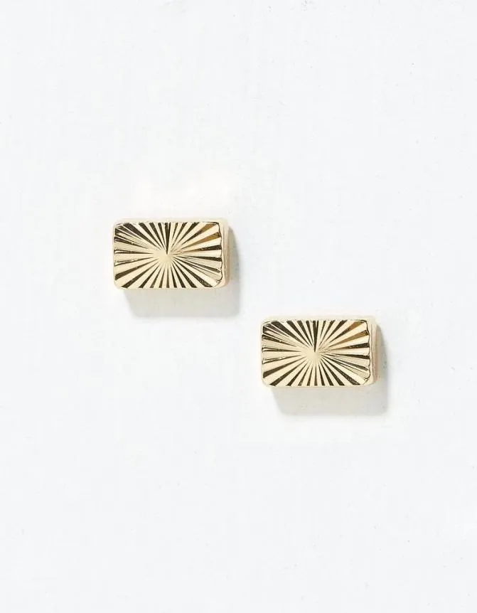 Fatface Jewellery Etched Studs Gold 8211 Women