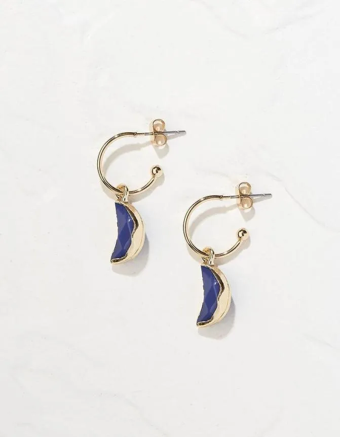 Fatface Jewellery Moon Drop Earrings Navy 8211 Women