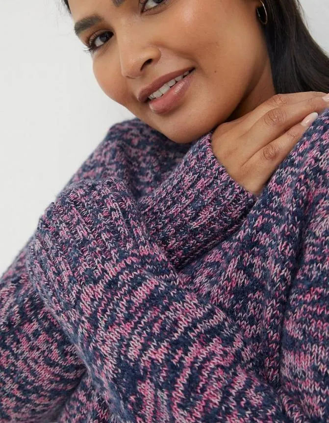 Fatface Knitwear Fleur Crew Jumper Navy 8211 Women