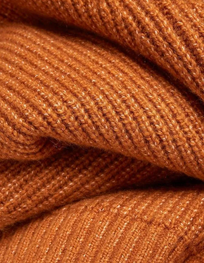 Fatface Knitwear Hinton Crew Neck Jumper Orange 8211 Men