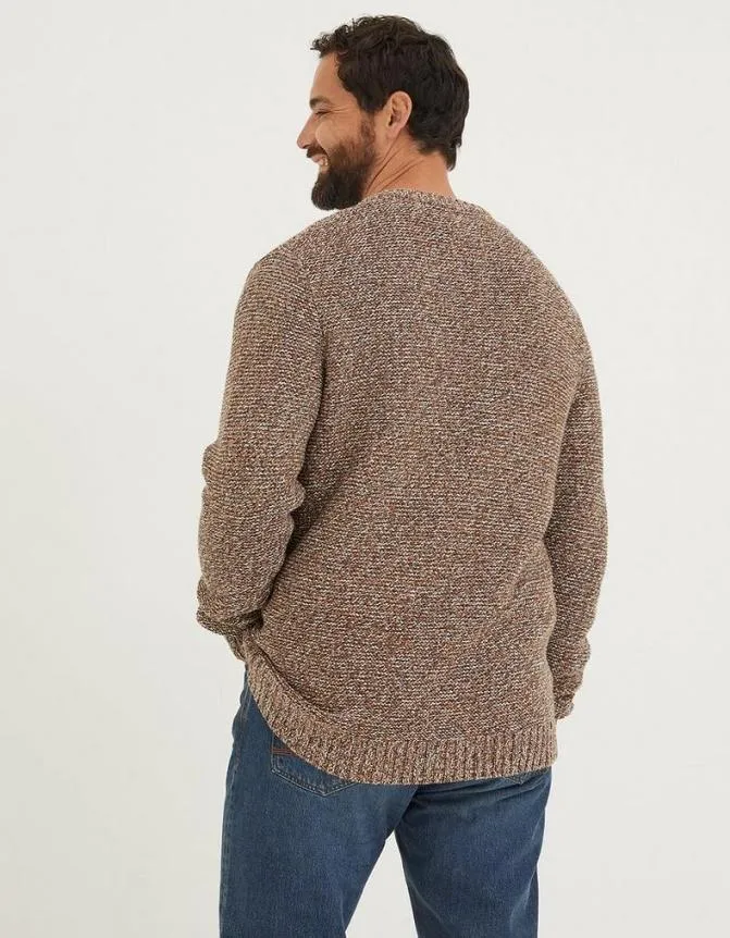 Fatface Knitwear Hove Crew Jumper Natural 8211 Men