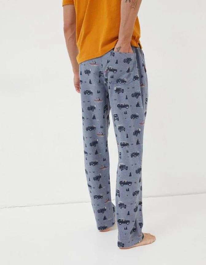Fatface Nightwear and Loungewear Land Rover Pyjama Bottoms Chambray Blue 8211 Men