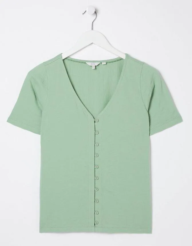 Fatface Nightwear and Loungewear Olivia Pointelle TShirt Sagegreen 8211 Women Fatface Nightwear and Loungewear Olivia Pointelle TShirt Sagegreen 8211 Women