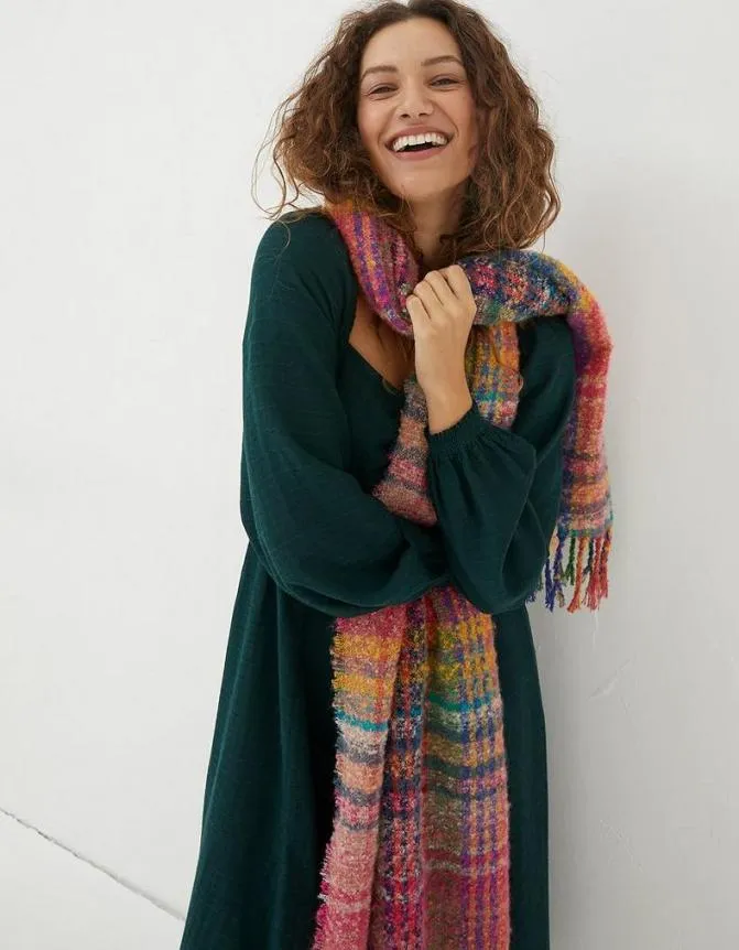 Fatface Scarves Pippa Check Scarf Multi 8211 Women