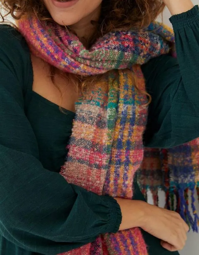 Fatface Scarves Pippa Check Scarf Multi 8211 Women