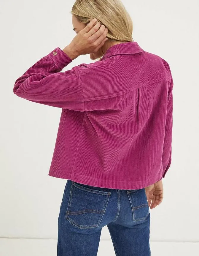 Fatface Shirts and Blouses Combe Relaxed Cord Shirt Fuchsia 8211 Women