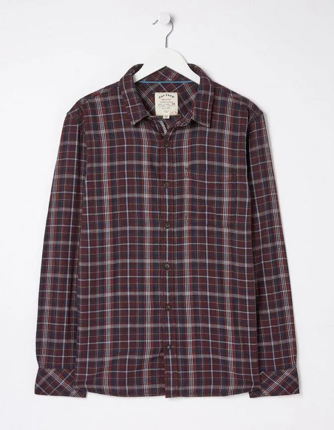 Fatface Shirts Chesil Check Shirt Dark Red 8211 Men
