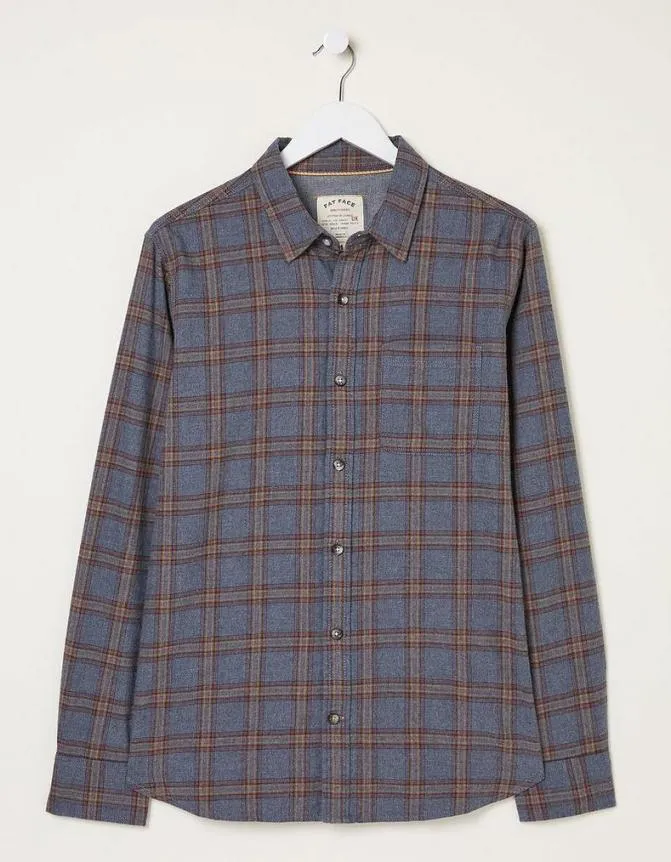 Fatface Shirts Earley Check Shirt Grey 8211 Men
