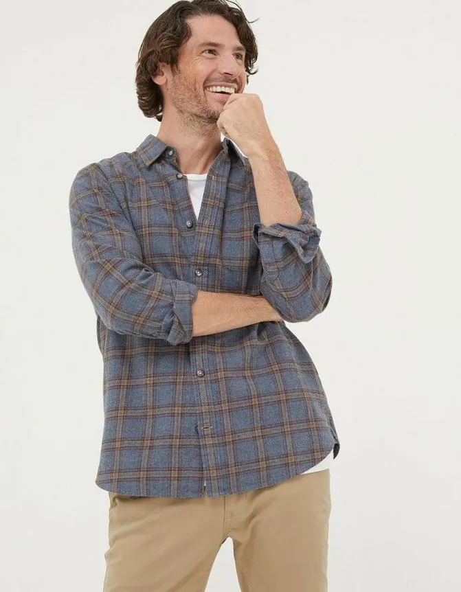 Fatface Shirts Earley Check Shirt Grey 8211 Men