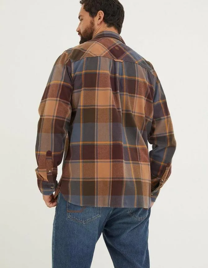 Fatface Shirts Poole Check Shirt Plum 8211 Men