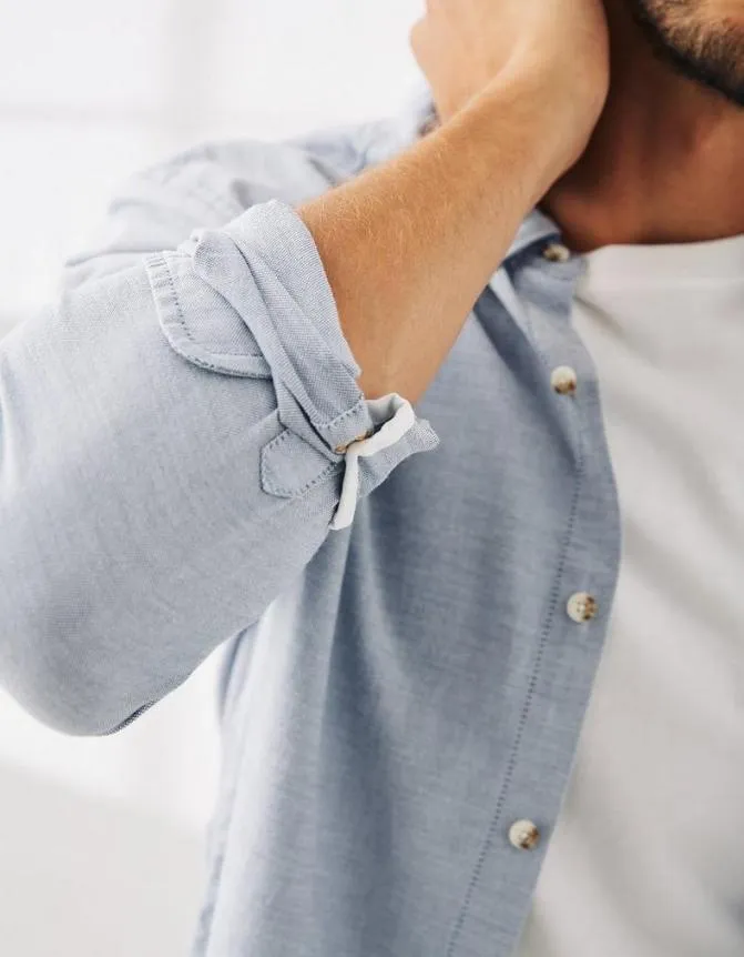 Fatface Shirts Slim Hove Oxford Shirt Blue 8211 Men