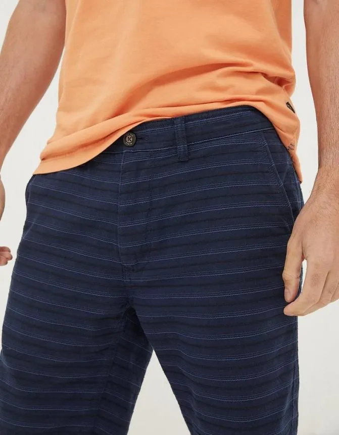 Fatface Shorts Mawes Stripe Chino Shorts Navy 8211 Men
