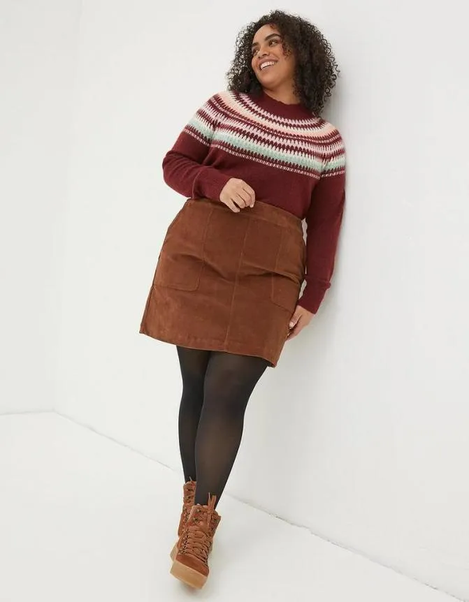 Fatface Skirts Eliza Cord Skirt Dark Tan 8211 Women