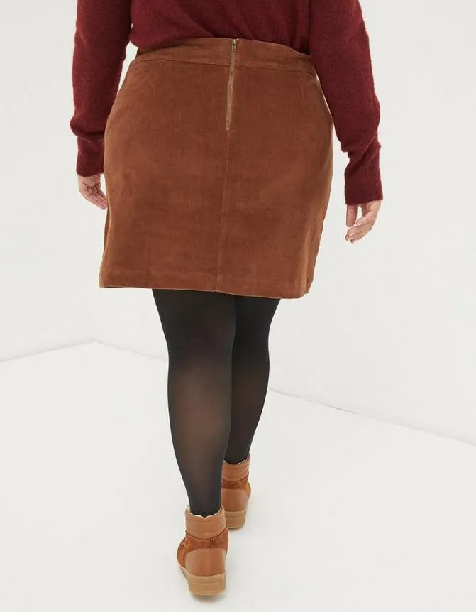 Fatface Skirts Eliza Cord Skirt Dark Tan 8211 Women