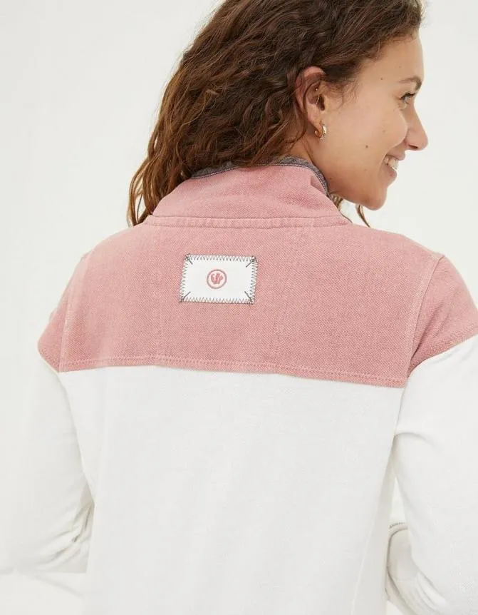 Fatface Sweatshirts and Hoodies Airlie Colour Block Sweat Pink 8211 Women