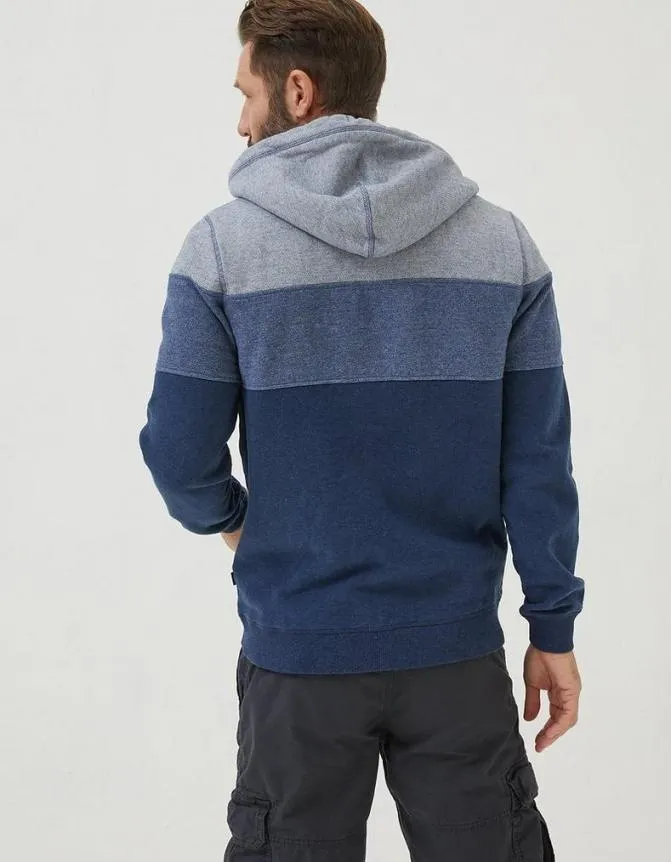 Fatface Sweatshirts and Hoodies Brooke Cut And Sew Zip Through Blue 8211 Men