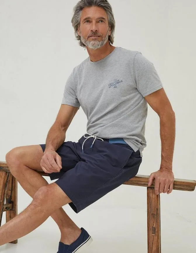 Fatface Swimwear Camber Plain Swim Shorts Navy 8211 Men