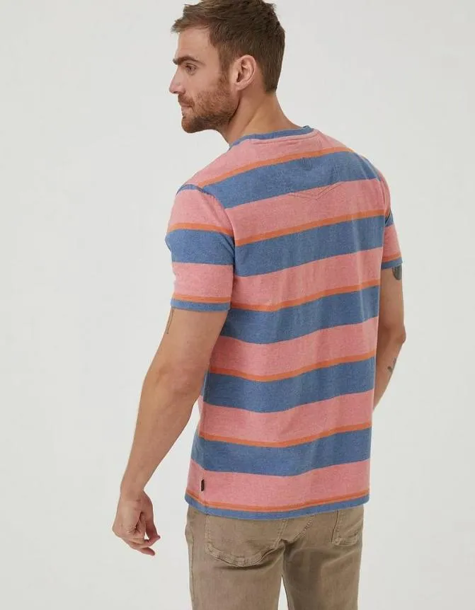 Fatface TShirts Ellbridge Stripe TShirt Orange 8211 Men