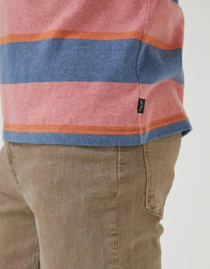 Fatface TShirts Ellbridge Stripe TShirt Orange 8211 Men