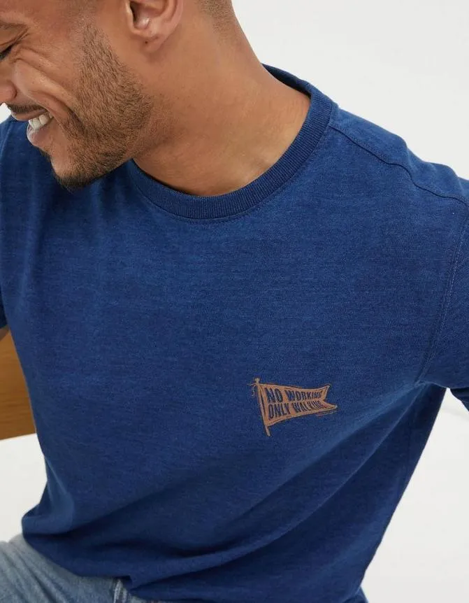 Fatface TShirts Mountain Indigo TShirt Indigo Blue 8211 Men