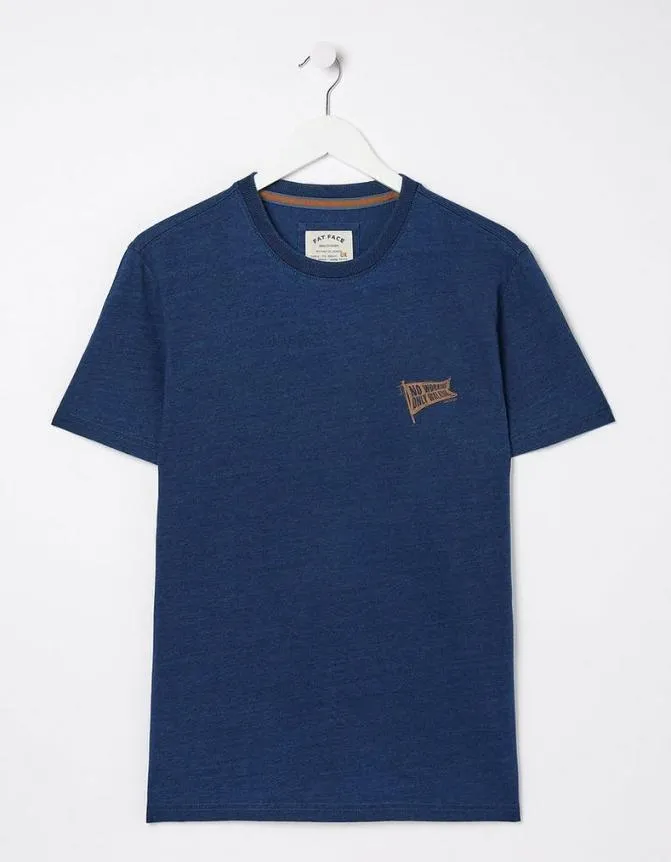 Fatface TShirts Mountain Indigo TShirt Indigo Blue 8211 Men