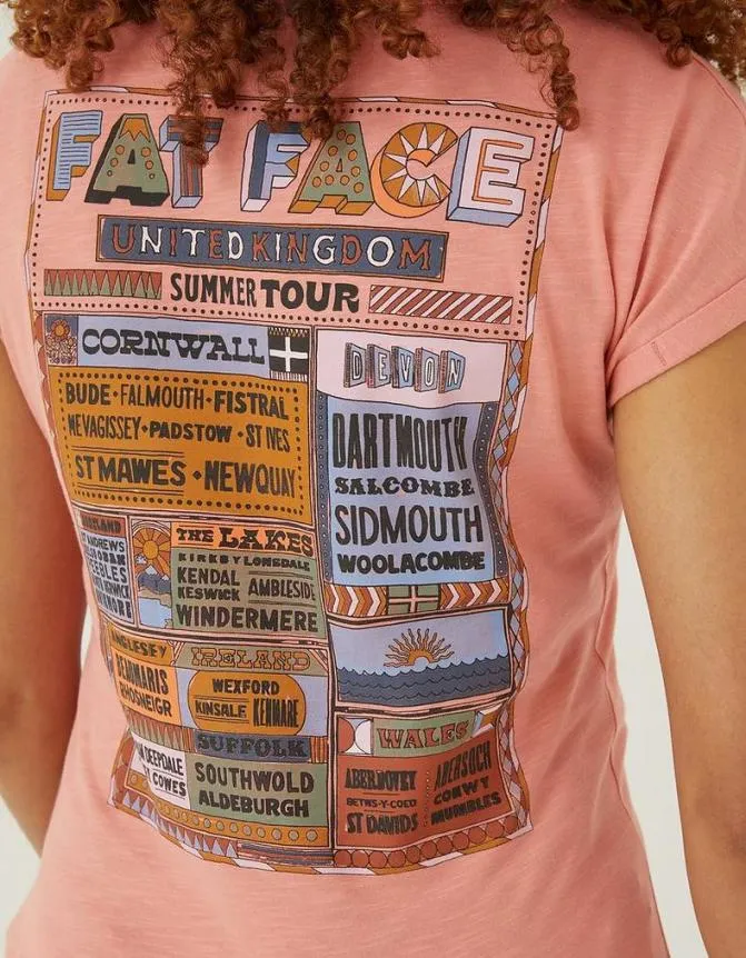 Fatface Tops and TShirts Ivy Festival TShirt Coral 8211 Women