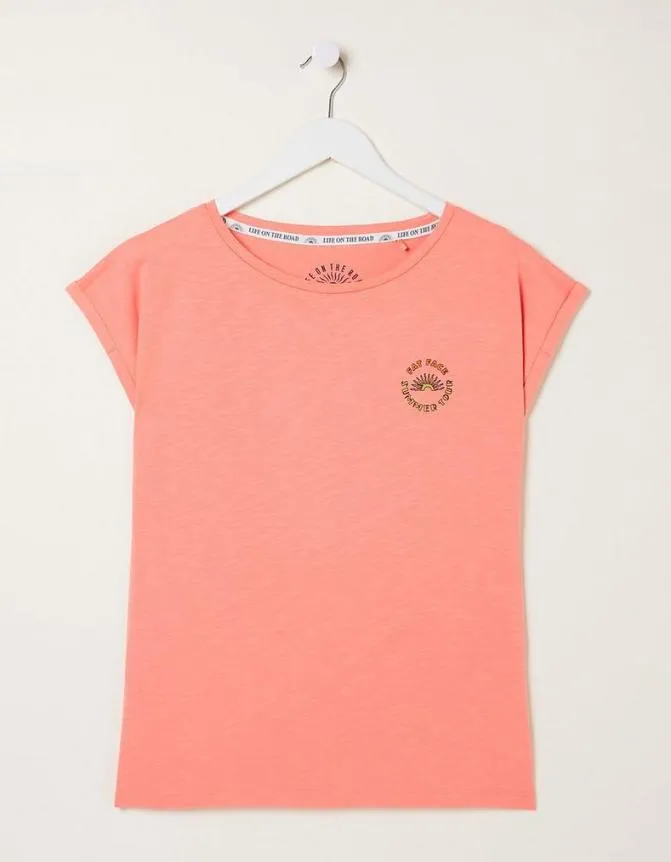 Fatface Tops and TShirts Ivy Festival TShirt Coral 8211 Women