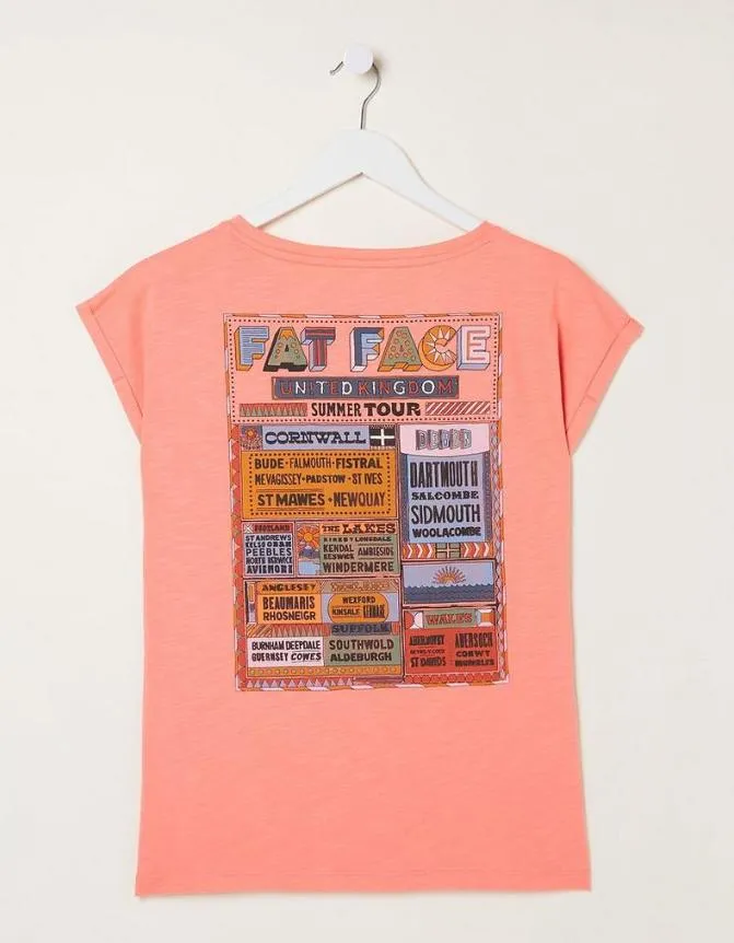 Fatface Tops and TShirts Ivy Festival TShirt Coral 8211 Women
