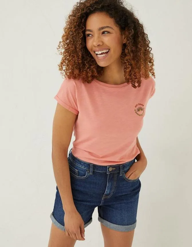 Fatface Tops and TShirts Ivy Festival TShirt Coral 8211 Women