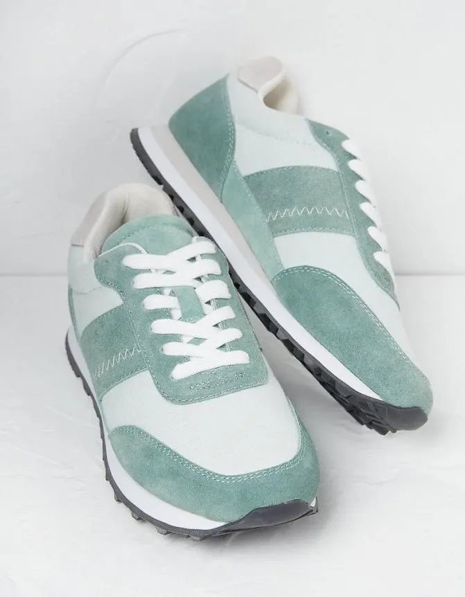 Fatface Trainers Georgia Colour Block Runner Trainers Green 8211 Women